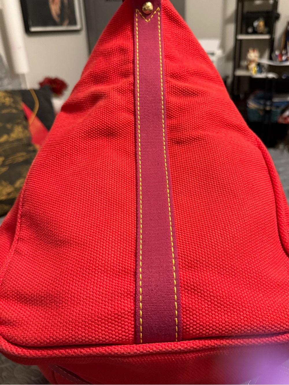 Louis Vuitton Red Cabas Antigua MM - Limited - Vintage Luxury - Perfect Tote - Picture 16 of 16